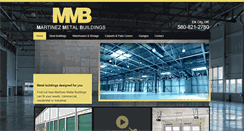 Desktop Screenshot of martinezmetalbuildings.com