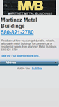 Mobile Screenshot of martinezmetalbuildings.com